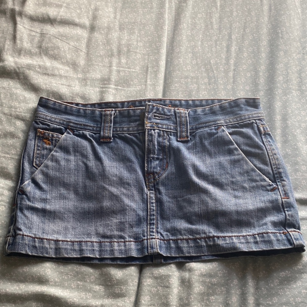 Abercrombie & Fitch Indigo Mini Skirt